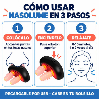 Cómo usar NasoLume en 3 pasos
